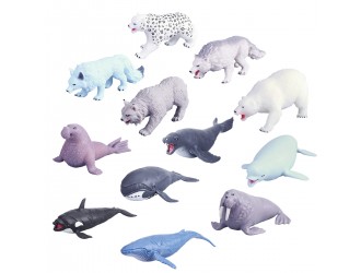 Figurina elastica surpriza Maxi - Pradatorii Polari, Legend of animals, Sbabam