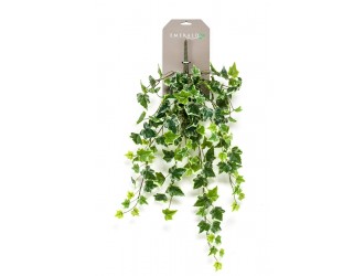 Tufa suspendata artificiala de Iedera, verde/alb, 70cm