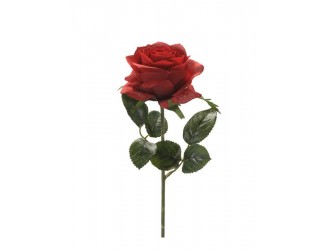 Trandafir artificial, rosu, 45cm
