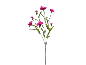 Ramura cu flori Garoafa artificiala mini, roz, 70cm