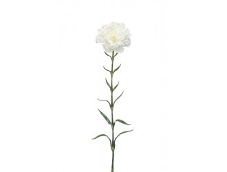 Garoafa artificiala, alba, 67cm