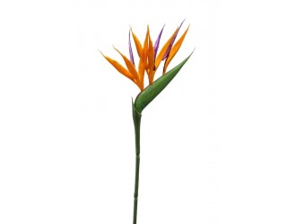Fir Strelitzia mini artificial, portocalie, 65cm