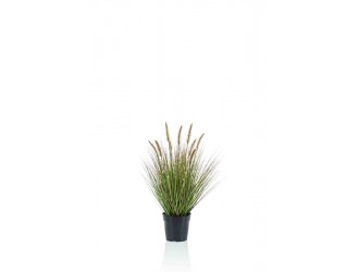 Iarba decorativa artificiala Pennisetum in ghiveci, 58cm