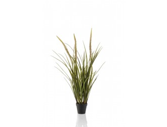 Iarba decorativa artificiala Foxtail, 3 tulpini, 90cm
