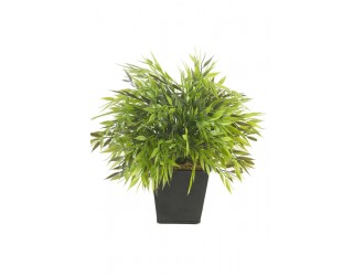 Mixt de Bambus artificial, 25cm, in ghiveci de zinc