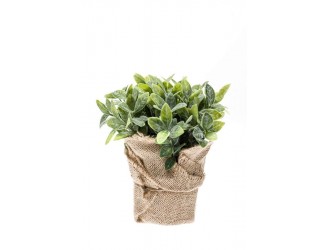 Tufa artificiala de menta, 19cm, in ghiveci