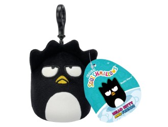 Breloc jucarie de plus 9 cm, Badtz Maru - Hello Kitty And Friends Squishmallow Clip