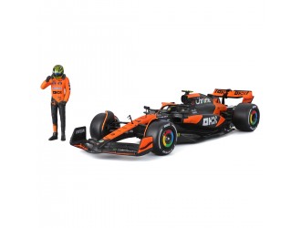 Автомодель с фигуркой McLaren MCL38 (1:24) Bburago