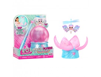 Set de joaca cu papusa zburatoare L.O.L. Surprise! seria Magic Flyers Fairies Snowflake