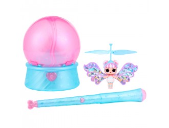 Set de joaca cu papusa zburatoare L.O.L. Surprise! seria Magic Flyers Fairies Snowflake