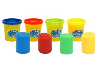 Set cu pasta de modelat 4 culori UNIKATOY 24514