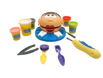 Set cu pasta de modelat Dentist cu accesorii UNIKATOY 25515