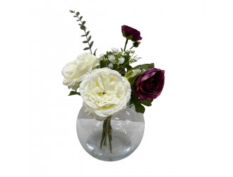 Buchet Rose Whisper in Vaza