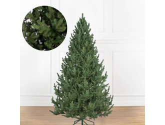 Brad de Craciun artificial Luxury RealTouch "Vienna", Aspect Natural, 180cm, 586 crengute, suport inclus