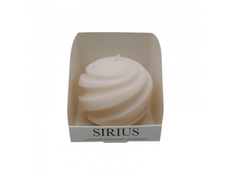 Ароматическая свеча "Шар с полосами" большая 8,5x7,3 см (разные цвета и ароматы)