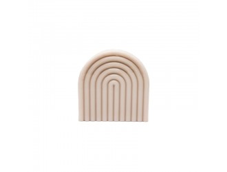 Ароматическая свеча "Полусфера с полосами" 12,5x13,8 см, ширина 8 см (разные цвета и ароматы)