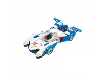 Набор для сборки автомобиля бело-синего цвета, 328 деталей, ZJA372410