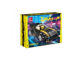 Набор для сборки автомобиля черно-желтого цвета, 268 деталей, ZJA372412