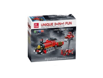 КОНСТРУКТОР 3 В 1 КРАСНЫЙ ПОЕЗД 305 ЭЛ., ZJA351336