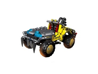 КОНСТРУКТОР ЖЕЛТАЯ МАШИНА-МОНСТР С ОТКАТНЫМ МЕХАНИЗМОМ 395 ЭЛ., ZJA351152