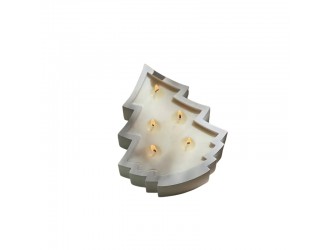 Ароматическая свеча в форме гипсовой ёлочки с 5 фитилями, 15x12 см, 300 г