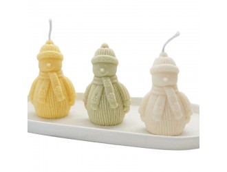 Ароматическая свеча Снеговик, 160 г, 10x5 см