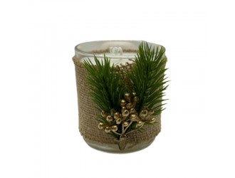 Ароматическая свеча в декоративном стакане, 140 г