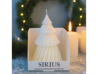 Ароматическая свеча Ёлка в полоску, размер S