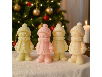 Ароматическая свеча Снеговичок, 14,5 см