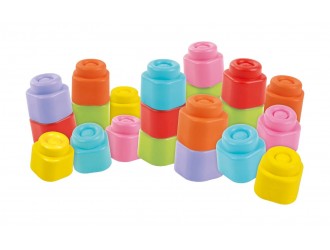 Blocuri moi pentru bebelusi 10 buc. Clemmy 17988