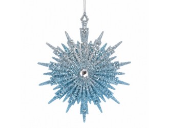 Decoratiune Fulg stralucitor albastru Blue