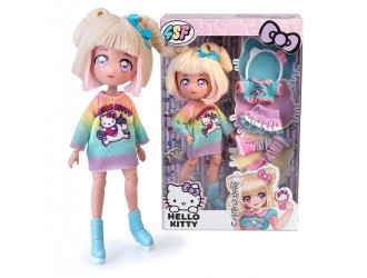 Papusa cu accesorii Fashion Unicorn cu 15 articulatii, 19,5cm seria Hello Kitty, 4SF Manga Dolls