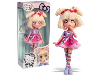 Papusa Candy Unicorn cu 15 articulatii, 19,5cm seria Hello Kitty, 4SF Manga Dolls