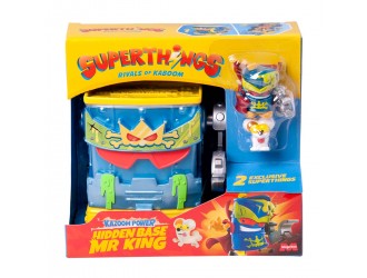 Set de joaca Baza ascunsa a lui Mr King SuperThings seria Kazoom Power