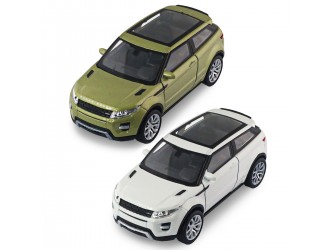 Автомодель - Land Rover Range Rover Evoque (белый, зеленый) TechnoDrive