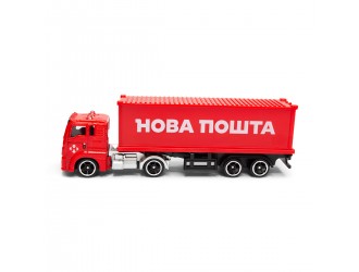 Macheta Camion Nova Posta in cutie din plastic TechnoDrive
