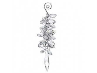 Decoratiune Ramura cristal transparent 18cm, 1 buc