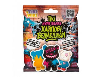 Эластичная фигурка-сюрприз Squishy Мишка Hype Bears Tiki Wiki