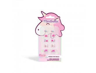 Set 10 unghii false World cu adeziv Press-On pentru fetite Martinelia, diverse modele