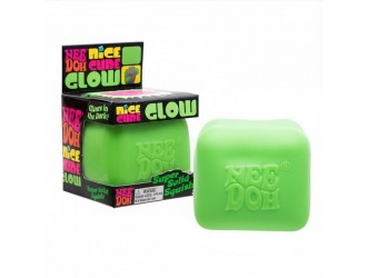 Jucarie antistres Nice Cube Gllow NeeDoh, VERDE, 5,7 cm