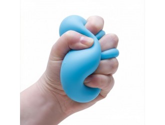 Jucarie antistres Nice Cube Gllow NeeDoh, ALBASTRU, 5,7 cm