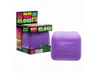 Jucarie antistres Nice Cube Gllow NeeDoh, MOV, 5,7 cm
