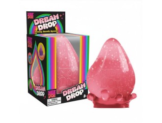 Jucarie antistres NeeDoh Dream Drop, jucarie senzoriala squishy pentru copii si adulti, ROSU, 8.2 cm