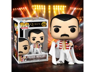 Figurina de colectie Funko POP! Queen – Freddie Mercury cu microfon #414