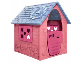 Детский домик розово-голубой - 106x98x90 см, для дома и улицы