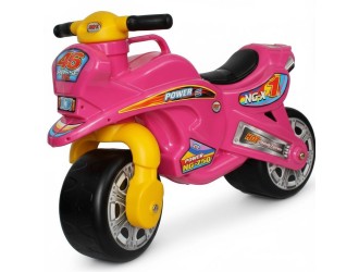  Motocicleta ride-on pentru copii, Roz, 68x25x50 cm, interior/exterior
