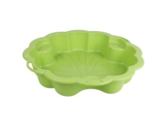  Nisipar pentru copii Big Daisy, Verde deschis, 107x107x22 cm, interior/exterior