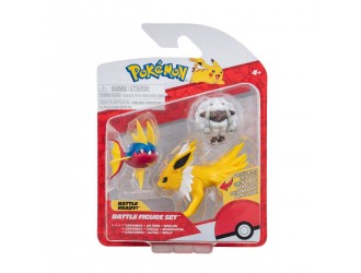 Набор из 3 игровых фигурок Pokemon Battle Figure Set, модель-сюрприз, в ассортименте, Jazwares