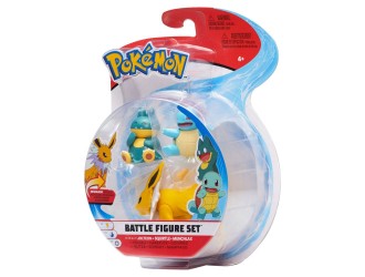 Набор из 3 игровых фигурок Pokemon Battle Figure Set, модель-сюрприз, в ассортименте, Jazwares
