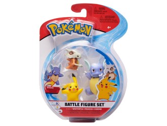 Набор из 3 игровых фигурок Pokemon Battle Figure Set, модель-сюрприз, в ассортименте, Jazwares
